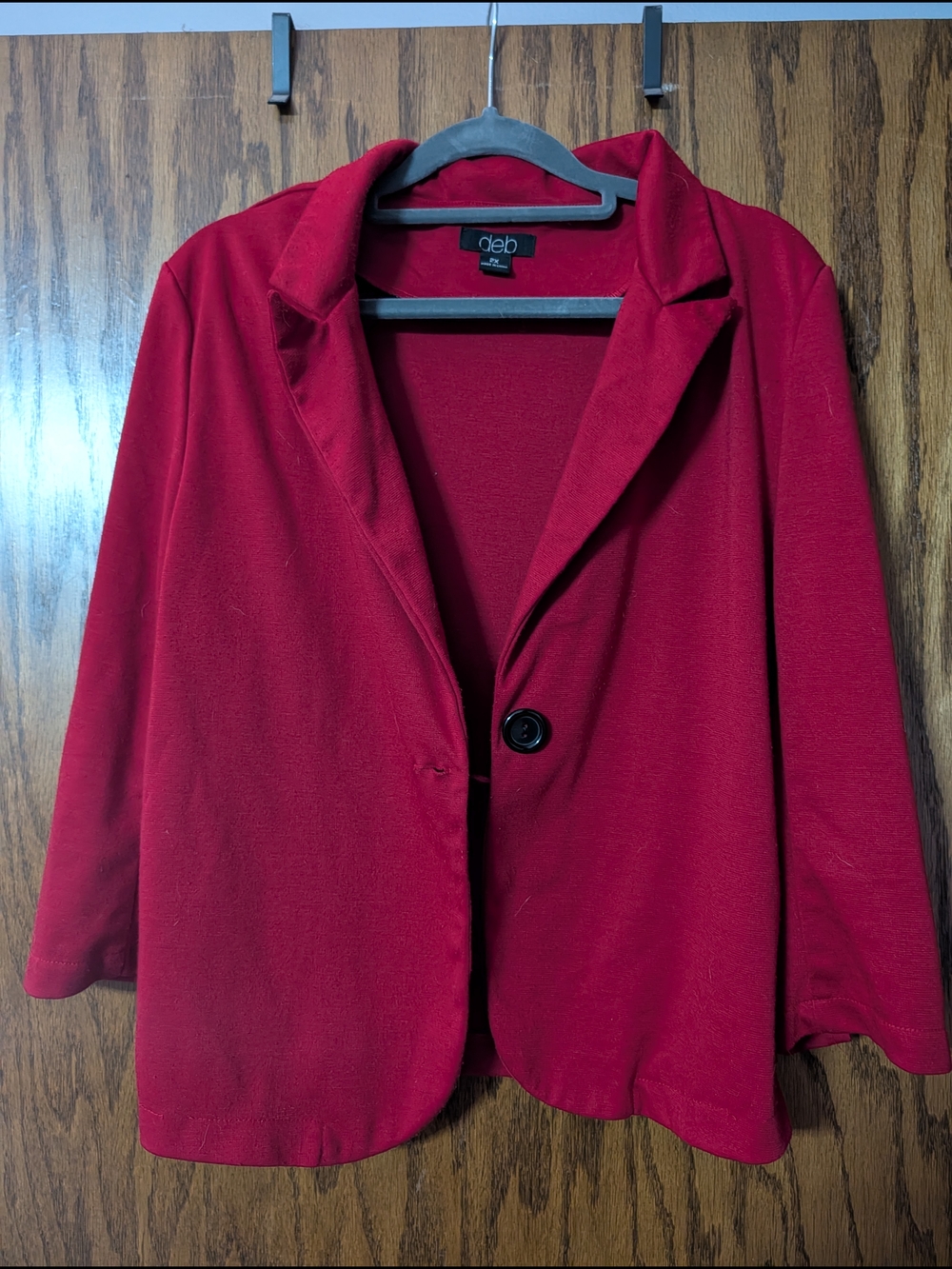 Deb Women's Red Single-Button Blazer